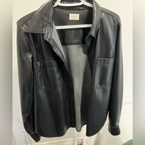 Wilfred Vegan Leather Button up